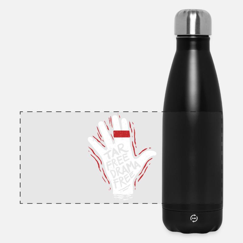 Non-smoker Ex Smoker Tar Free Drama Free - Panoramic Thermal Bottle 500 ml - black