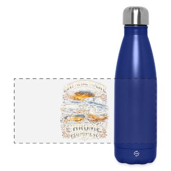 Lowrider Auto - Panorama Isolierflasche 500 ml - Dunkelblau  - Vorne