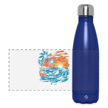 Attrapez les vagues Sea Sunset Nature Imprimé - Gourde isotherme panoramique 500 ml - bleu foncé  - Devant