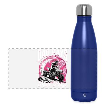 Quad ATV Femme Fille Quad Quad - Gourde isotherme panoramique 500 ml - bleu foncé  - Devant