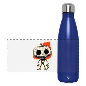 Pumpkin Night Creeper - Panoramic Thermal Bottle 500 ml - dark blue  - Front