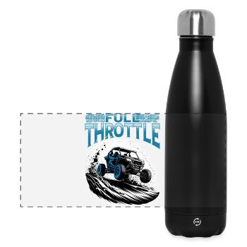 UTV Off Road 4 Wheeler Side by side - Panorama Isolierflasche 500 ml - Schwarz - Vorne
