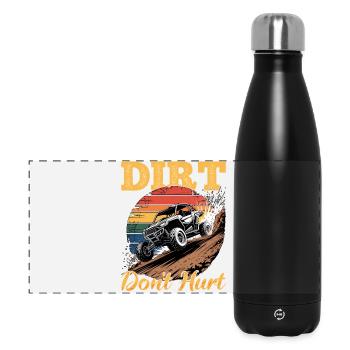 UTV Off Road 4 Wheeler Side by side - Panorama Isolierflasche 500 ml - Schwarz - Vorne