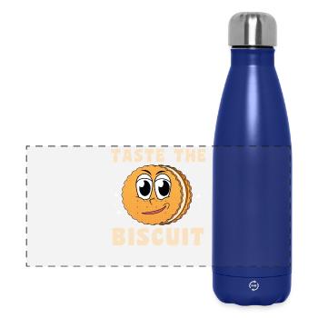 Taste The Biscuit Charakter - Panorama Isolierflasche 500 ml - Dunkelblau  - Vorne