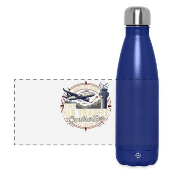 Air Traffic Controller Airplane Tower Saying - Panoramic Thermal Bottle 500 ml - dark blue  - Front