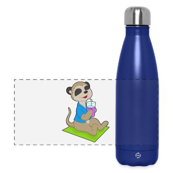 Été des boissons sur la plage de Suricates - Gourde isotherme panoramique 500 ml - bleu foncé  - Devant