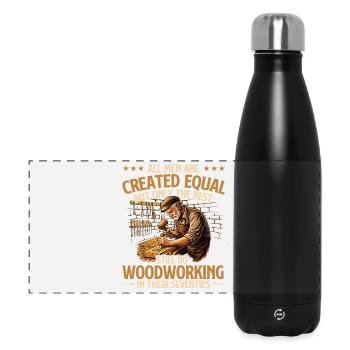 Best Woodworkers In Their Seventies Humor - Panoramic Thermal Bottle 500 ml - black - Front