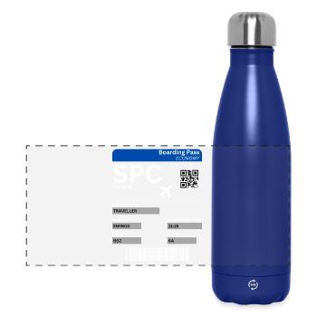 Idée de billet d’avion pour les vacances à La Palma aux îles Canaries - Gourde isotherme panoramique 500 ml - bleu foncé  - Devant