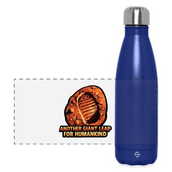 Allons sur Mars. Mission d’exploration de Mars - Gourde isotherme panoramique 500 ml - bleu foncé  - Devant