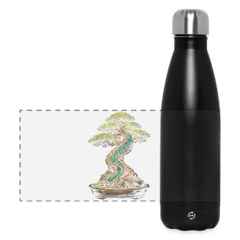 Bonsai tree - Panoramic Thermal Bottle 500 ml - black - Front