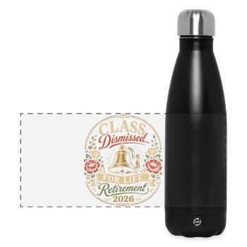 Lehrer-Retreat 2026 – Klasse für Lif beendet - Panorama Isolierflasche 500 ml - Schwarz - Vorne