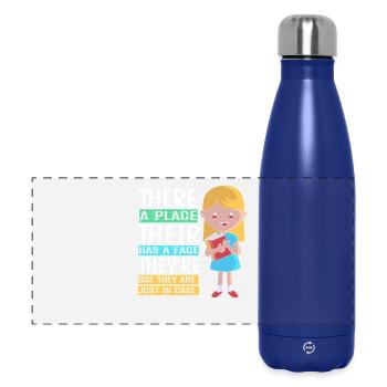 Grammar English Spelling - Panoramic Thermal Bottle 500 ml - dark blue  - Front