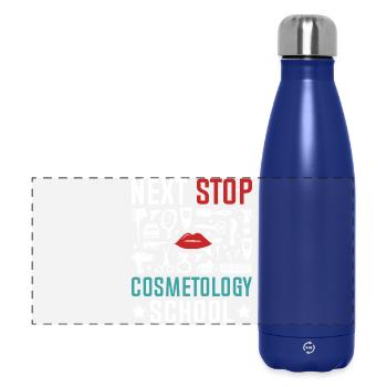 Next stop: Cosmetics School - Panoramic Thermal Bottle 500 ml - dark blue  - Front