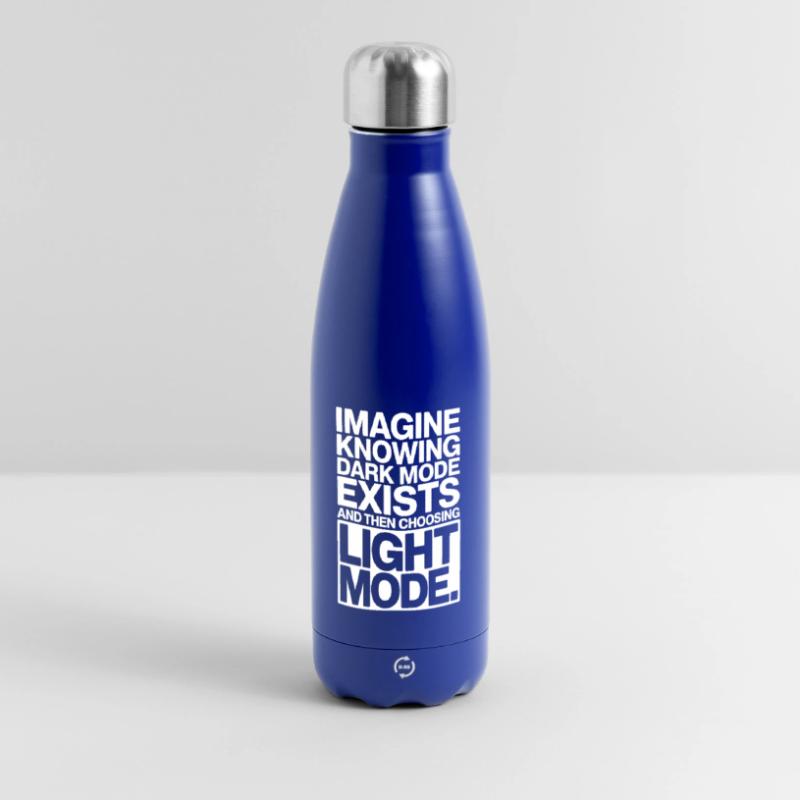 Le mode sombre existe Programmeur IT Nerd Coder Office Gourde isotherme panoramique 500 ml