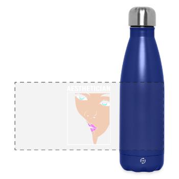 Beautician Make-up Cosmetics - Panoramic Thermal Bottle 500 ml - dark blue  - Front