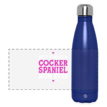 Maman Cocker Spaniel Maman de chien - Gourde isotherme panoramique 500 ml - bleu foncé  - Devant