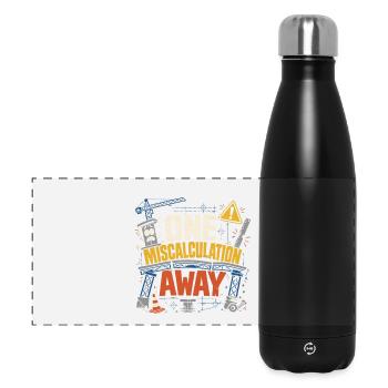 Bridge Engineer Civil Engineering - Panoramic Thermal Bottle 500 ml - black - Front