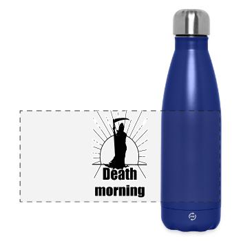 Morgen des Todes - Panorama Isolierflasche 500 ml - Dunkelblau  - Vorne