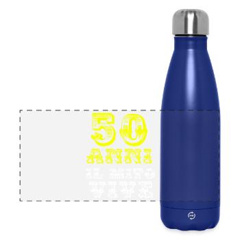 50 years - Panoramic Thermal Bottle 500 ml - dark blue  - Front