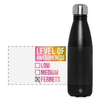 furet - Gourde isotherme panoramique 500 ml - noir - Devant