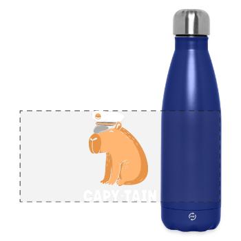 Capybara Capibara - Panorama Isolierflasche 500 ml - Dunkelblau  - Vorne