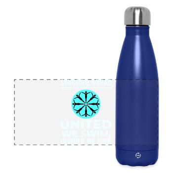 Vereint schwimmen wir geteilt wir versinken Synchro Squad - Panorama Isolierflasche 500 ml - Dunkelblau  - Vorne