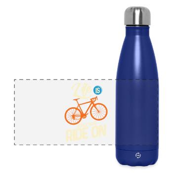 Cycling - Panoramic Thermal Bottle 500 ml - dark blue  - Front