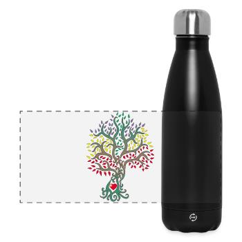 Tree of life in the heart of nature - Panoramic Thermal Bottle 500 ml - black - Front