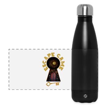 ESCAPE GAME SERRURRE PORTE TEMPS - Gourde isotherme panoramique 500 ml - noir - Devant