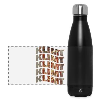 Klimt wave effect t-shirt - Panoramic Thermal Bottle 500 ml - black - Front