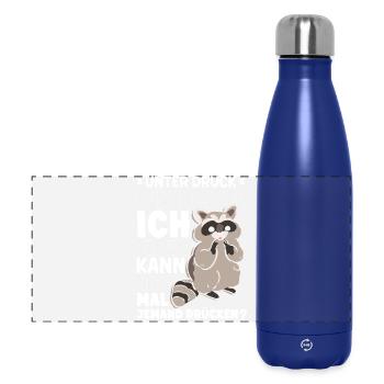 Je fonctionne mieux sous pression - Gourde isotherme panoramique 500 ml - bleu foncé  - Devant