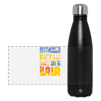 Summer salt in the air - Panorama Isolierflasche 500 ml - Schwarz - Vorne