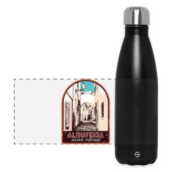 Albufeira Algarve Portugal, pitoresque été soleil - Gourde isotherme panoramique 500 ml - noir - Devant
