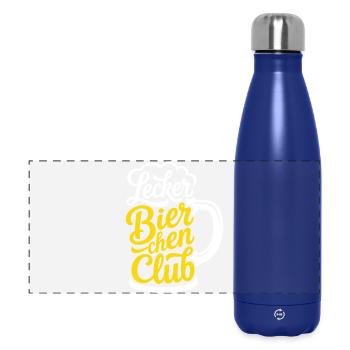 Lecker Bierchen Club - Panorama Isolierflasche 500 ml - Dunkelblau  - Vorne
