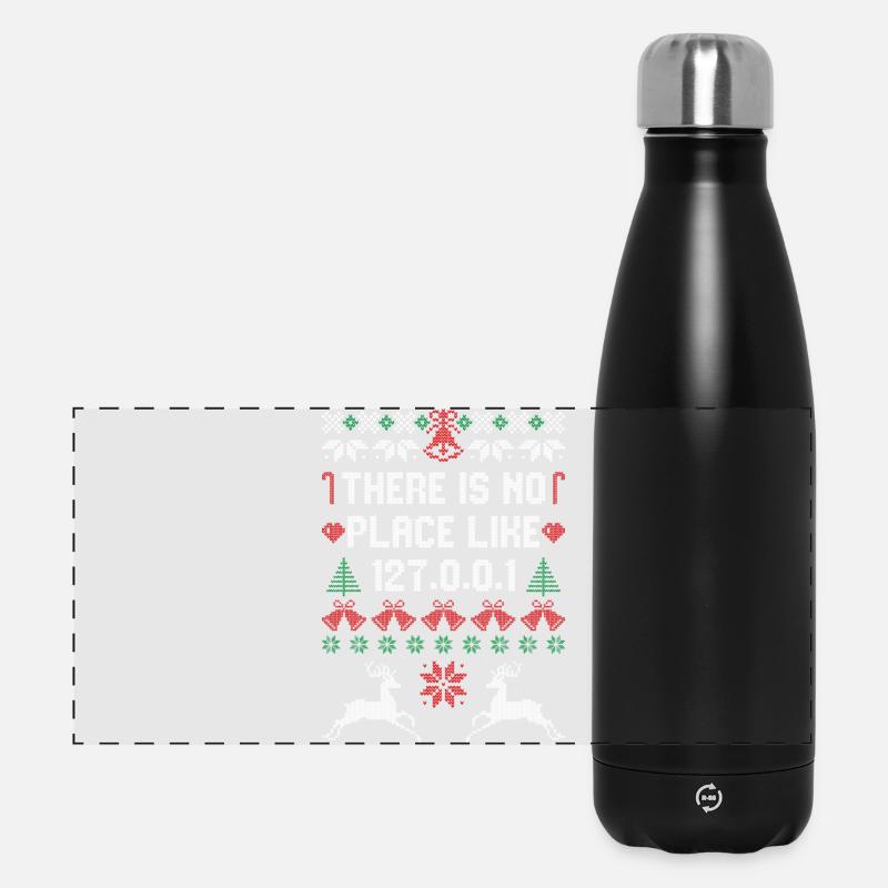 There is no Place like 127.0.0.1 - Panoramic Thermal Bottle 500 ml - black