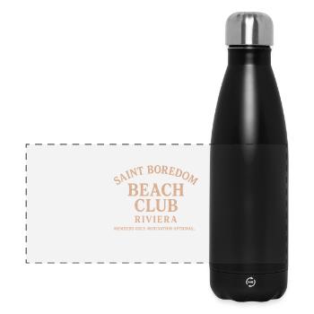 Saint Boredom Beach Club Riviera - Panoramic Thermal Bottle 500 ml - black - Front