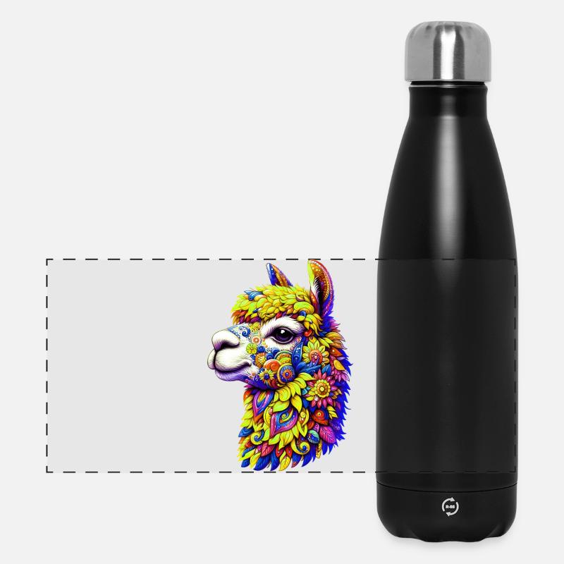 Alpaga - Gourde isotherme panoramique 500 ml - noir