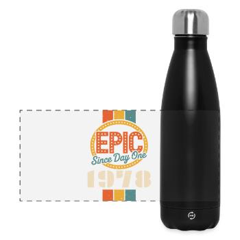 Legendary since 1978 - Panoramic Thermal Bottle 500 ml - black - Front