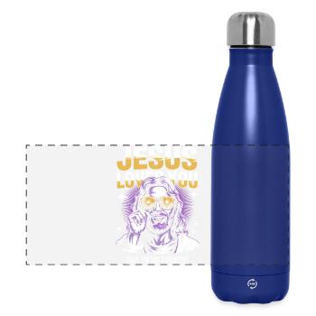 T-shirt préféré de Jesus Loves You - Gourde isotherme panoramique 500 ml - bleu foncé  - Devant