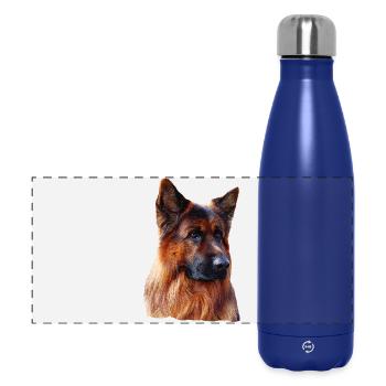 Altdeutscher Schäferhund Deutscher Schäferhund - Panorama Isolierflasche 500 ml - Dunkelblau  - Vorne