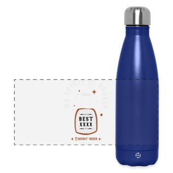 Spiritueller Trinker - Panorama Isolierflasche 500 ml - Dunkelblau  - Vorne