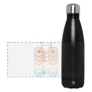 Cascade de vélo dégradée - Gourde isotherme panoramique 500 ml - noir - Devant