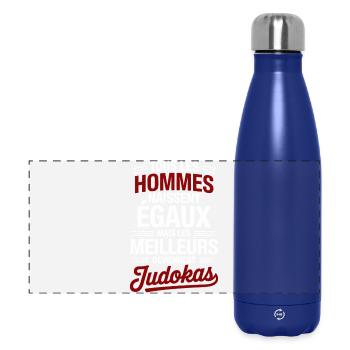 All men are born equal, but the best - Panoramic Thermal Bottle 500 ml - dark blue  - Front