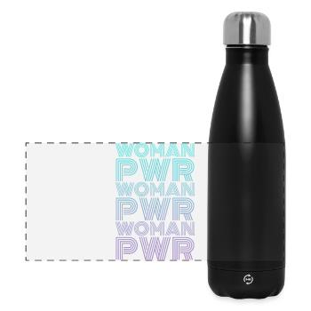 Pouvoir des femmes : droits des femmes - Gourde isotherme panoramique 500 ml - noir - Devant