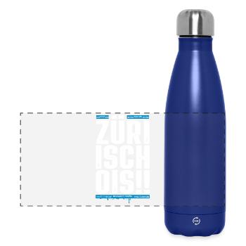 Züri isch ois - Zürich - Züri Regiert - Panorama Isolierflasche 500 ml - Dunkelblau  - Vorne
