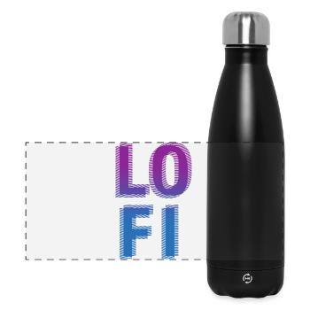Lo Fi Chill Music, Deep House, Hip Hop Beats - Panorama Isolierflasche 500 ml - Schwarz - Vorne