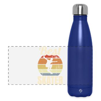 Bester Skater Vintage Look - Panorama Isolierflasche 500 ml - Dunkelblau  - Vorne