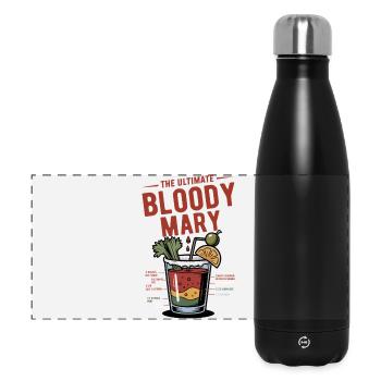The Ultimate Bloody Mary Recipe - Panoramic Thermal Bottle 500 ml - black - Front