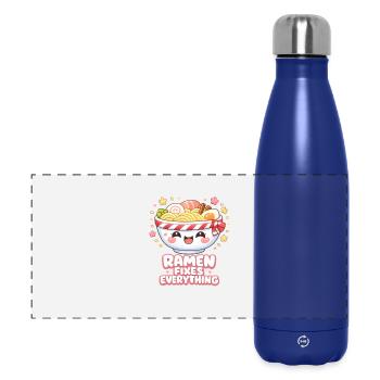 Ramen fixes everything - Panoramic Thermal Bottle 500 ml - dark blue  - Front