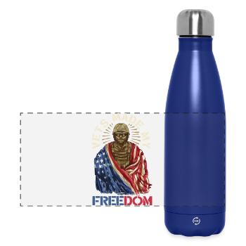 Veterans Day for Republicans - Panoramic Thermal Bottle 500 ml - dark blue  - Front